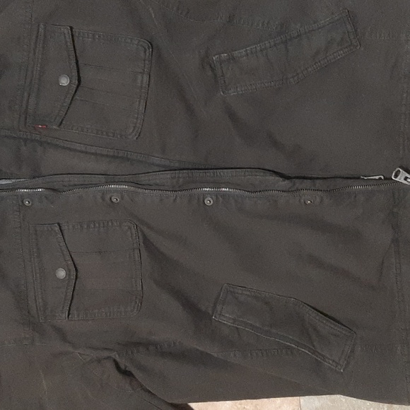 NWOT Men's Levi's Washed Cotton Sherpa-Lined Hooded Jacket. Size Large. - Picture 8 of 8